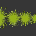 Various Green Grasses in Multiple Clumps with Different Forms Arranged Naturally 3d model
