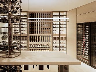 Modern Wine Cellar Wine Cabinet Wine Rack 3d model