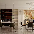 Jianou Restaurant Multi-function Cabinet 3d model