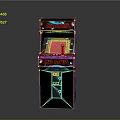 Classic Street Fighter Arcade Machine With Colorful Artwork And Game Screen