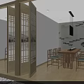 Modern Chinese Style Specialty Store Interior With Display Cabinets Exhibition Counters And Chandeliers