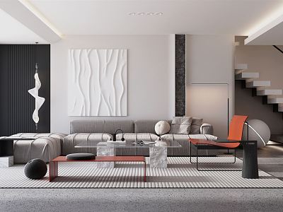 modern living room model