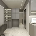 Stylish Minimalist Hair Salon Interior Design With Comfortable Styling Chairs Large Mirrors And Storage Cabinets