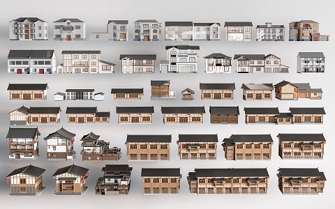 New Chinese-style Rural Private Houses Rural Self-built Houses Rural Self-built Houses Rural Architecture 3d model