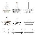 Modern chandelier decorative lamp 3d model