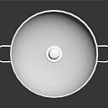 Shiny Stainless Steel Cooking Pot With Lid And Double Side Handles