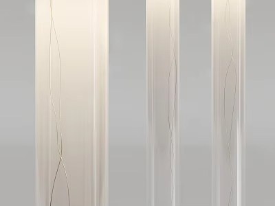 Modern White Floor Lamps With Elegant Curved Lines For Living Room Decor 3d model