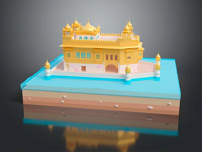 Modern Cartoon Architecture Palace Ancient Palace Ancient Architecture Chinese Ancient Architecture 3d model