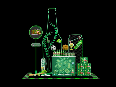 Hyundai Meichen Beer Product Stacking Head 3d model Hyundai Meichen Beer Product Stacking Head 3d model