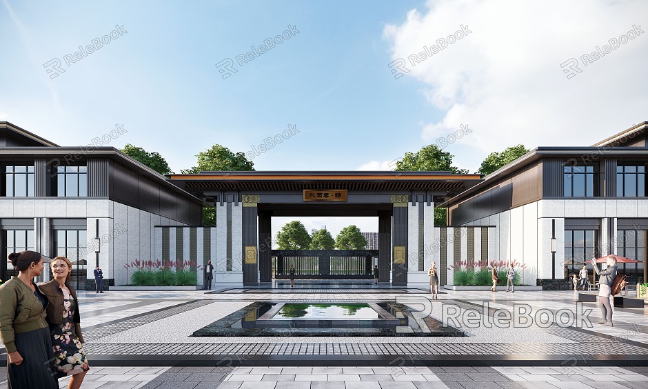 new chinese style gate model