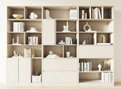 Bookshelf Storage Rack 3d model