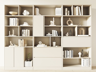 Bookshelf Storage Rack 3d model