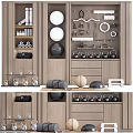 Organized Sports Equipment Storage Cabinet With Dumbbells Kettlebells Yoga Balls And Foam Rollers