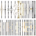 Various Decorative Railings With Metal Designs Curved Patterns And Different Styles