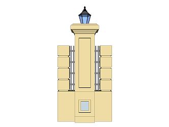 Modern Column 3d model