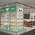 Modern Clothing Store Interior With Display Racks Shelves And Bright Lighting