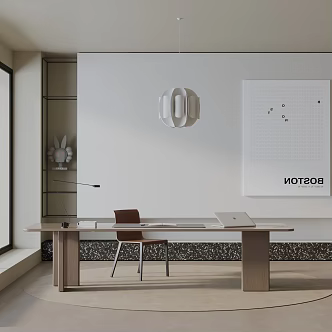 Modern dining table 3d model