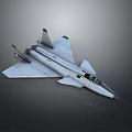 Modern Jet Fighter With Sleek Aerodynamic Design Cockpit And Sharp Wings Structure 3d model