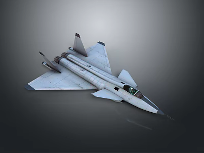 Modern Jet Fighter With Sleek Aerodynamic Design Cockpit And Sharp Wings Structure 3d model