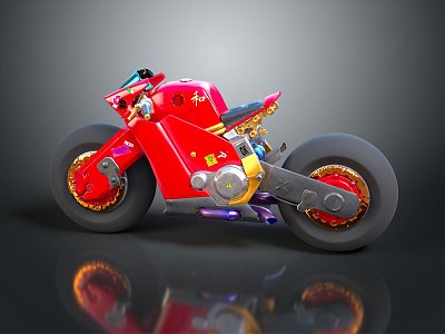 Motorcycle two-wheeled motorcycle off-road motorcycle road race motorcycle motor vehicle transport 3d model