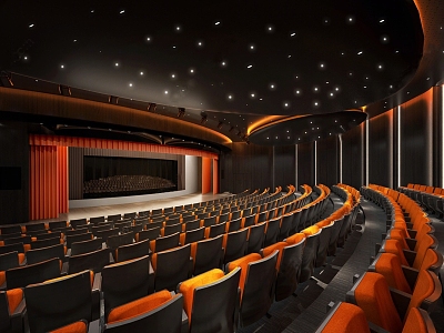 Lecture Hall Theatre Concert Hall Conference Hall Performance 3d model