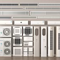 Various Air Conditioners and Fans with Wall Mounted Floor Standing and Window Type Designs