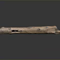 Handcrafted Wooden And Stone Material With Natural Texture And Holes Detail