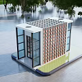 Modern Security Booth 3d model