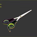 High Quality Scissors With Black And Yellow Handles And Sharp Silver Blades