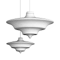Elegant Modern Transparent Glass Chandeliers With Layered Hanging Design And Warm Illumination