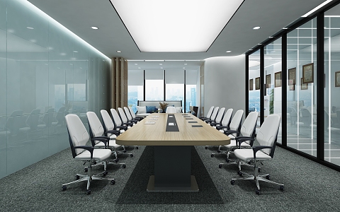 Conference Room Conference Table Negotiation Room Reception Room 3d model