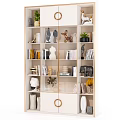 Modern Simple Open-grid Bookcase 3d model