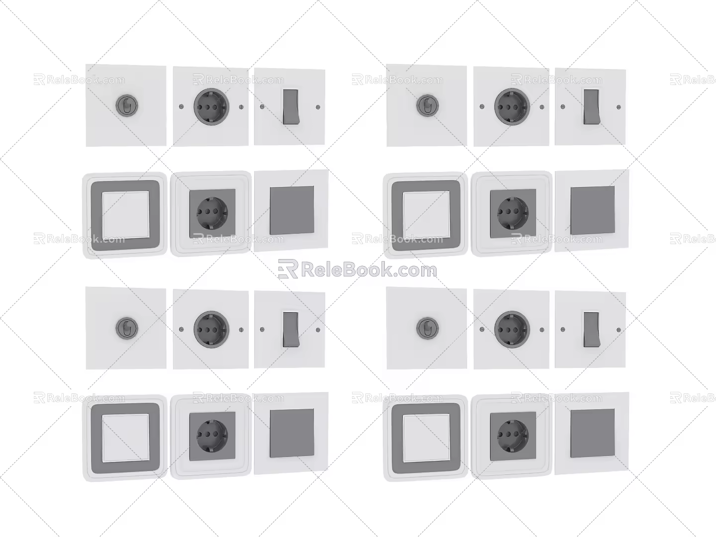 Hardware switch 3d model