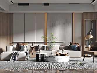 modern living room sofa combination 3d model