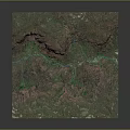 3D Terrain Model Showcasing Mountainous Landforms With River Paths And Vegetation