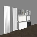 Modern Bathroom Accessories Collection With Various Radiators And Stylish Towel Racks