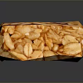 Nutritious Energy Bar With Oat Flakes Almond Slices And Dried Fruits