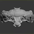 Mythical Fantasy Creature Character 3D Model With Intricate Design And Muscular Build