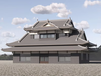 Chinese ancient building 3d model