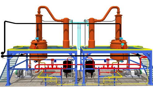 Modern Industrial LOFT Equipment Production Equipment 3d model