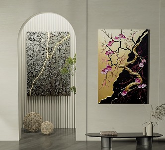 modern decorative painting 3d model