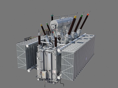 High Voltage Transformer Main Transformer 3d model