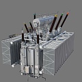 High Voltage Transformer Main Transformer 3d model