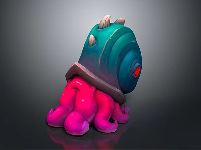 Snail Cartoon Snail Small Snail Reptile Cold Blooded Animal Reptile 3d model