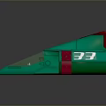 Green And Red Futuristic Model With Aerodynamic Design And Number 33