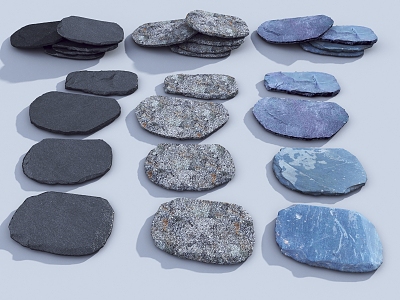 Slate schist Ting Green Slate 3d model