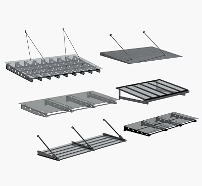Public Facilities Heavy Duty Metal Support Structures And Steel Platform Components 3d model