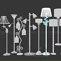 Various Decorative Floor Lamps With Different Design Styles And Stylish Shades
