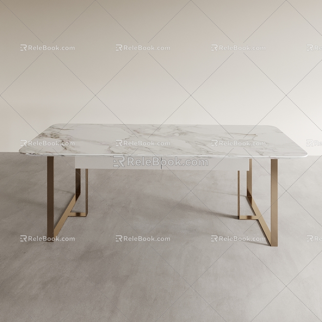 Dining Table Tea Table Office Desk Long Table Square Table 3d model