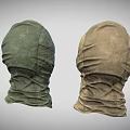 Two Khaki and Green Balaclavas With Full Head And Face Coverage